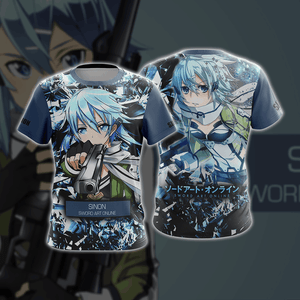 Sword Art Online - Sinon New Style Unisex 3D T-shirt   