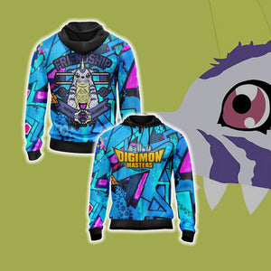 Digimon Master Friendship Unisex 3D T-shirt Zip Hoodie XS 