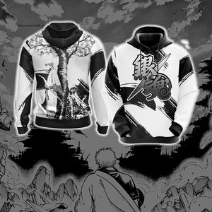 Gintama Manga Unisex 3D T-shirt Hoodie S 