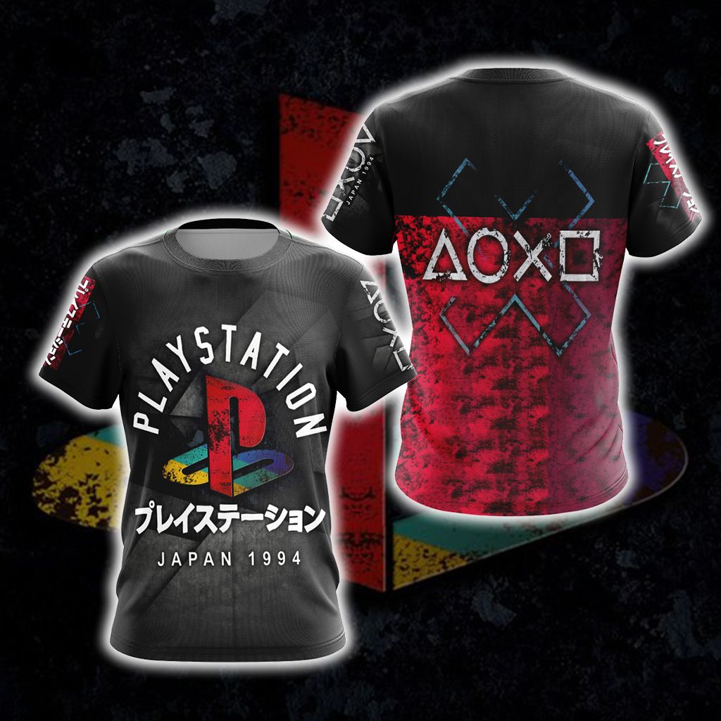 Playstation Japan 1994 Unisex 3D T-shirt – MoveekBuddyShop