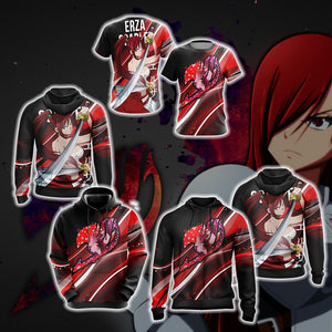 Fairy Tail - Erza Scarlet New Style Unisex 3D T-shirt   