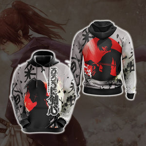 Rurouni Kenshin New Look Unisex 3D T-shirt Hoodie S 