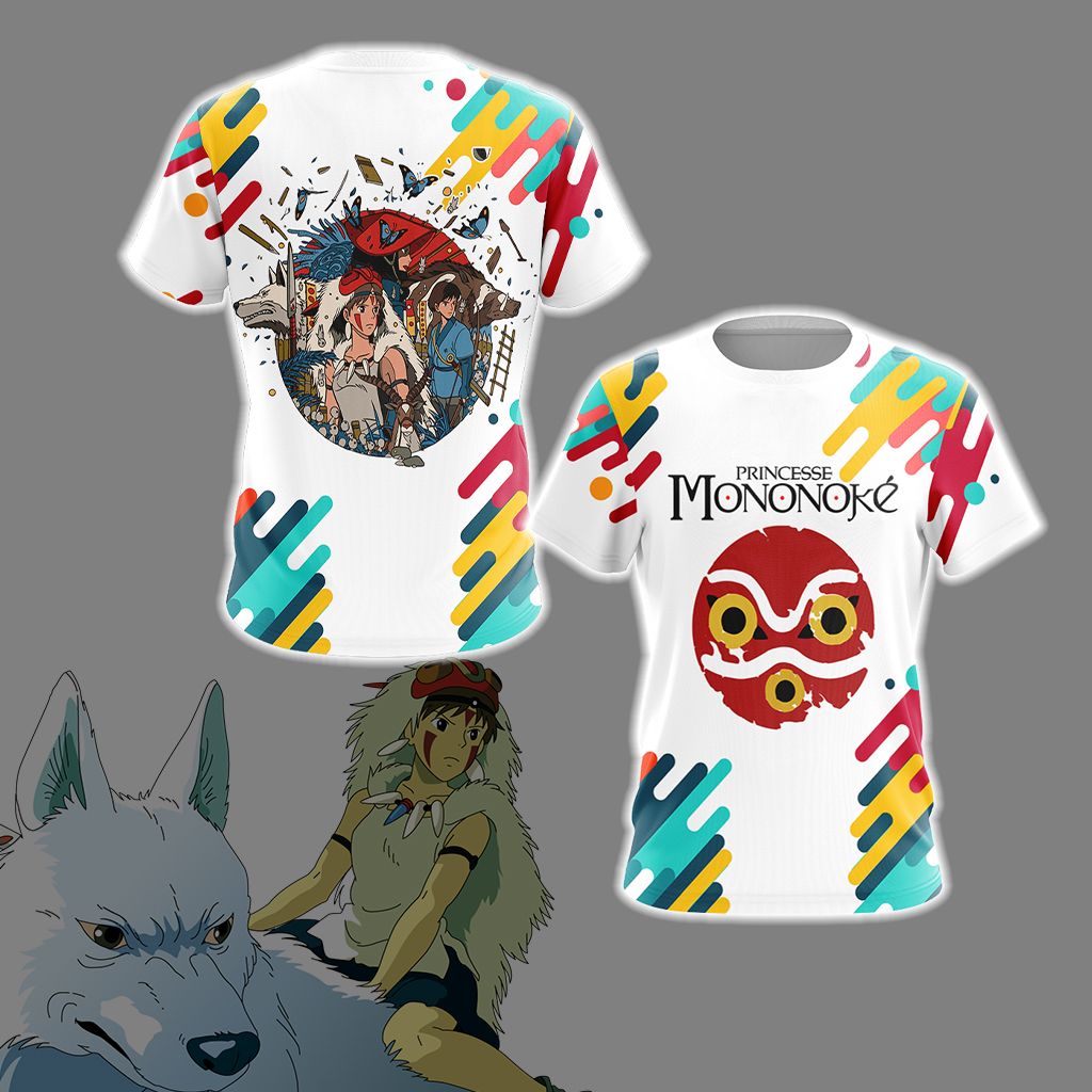 Princess Mononoke New Version Unisex 3D T-shirt   