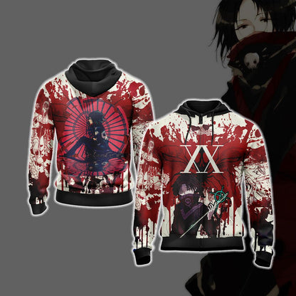 Hunter x Hunter - Feitan Unisex 3D T-shirt Zip Hoodie XS 