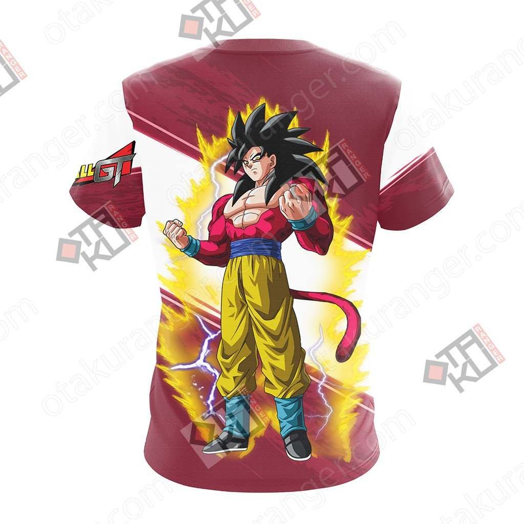 Dragon Ball GT - Super Saiyan 4 Goku Unisex 3D T-shirt   