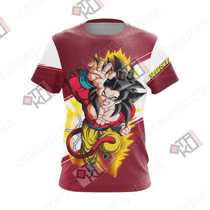 Dragon Ball GT - Super Saiyan 4 Goku Unisex 3D T-shirt   