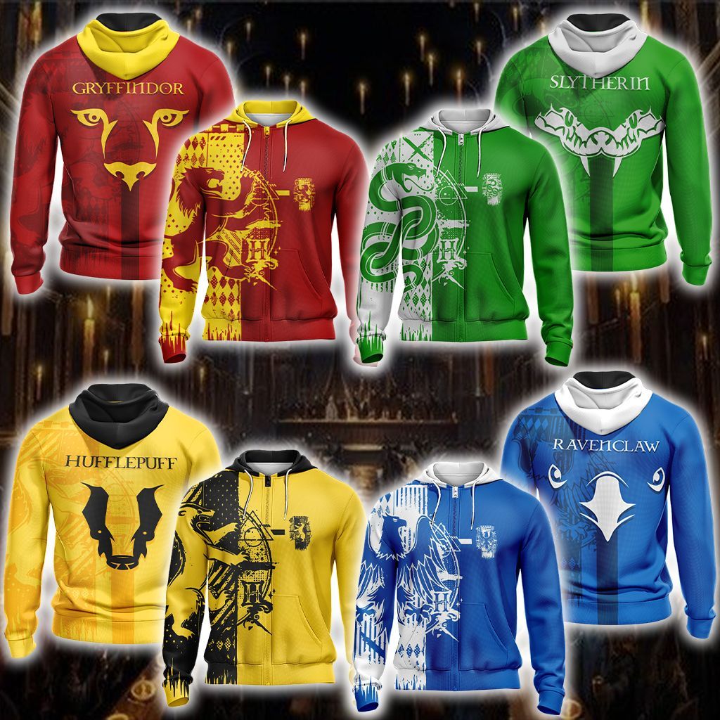 Hogwarts house hoodies hotsell