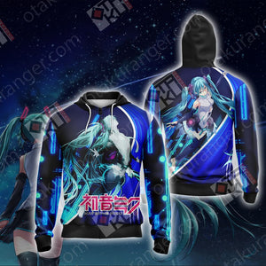 Hatsune Miku New Version 3D T-shirt Zip Hoodie 4XL 