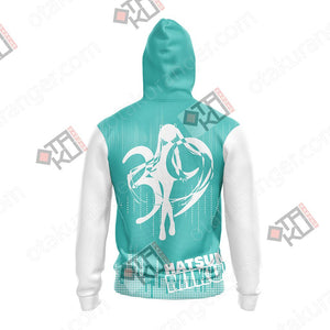 Hatsune Miku T-shirt Zip Hoodie   