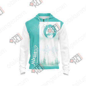 Hatsune Miku T-shirt Zip Hoodie   