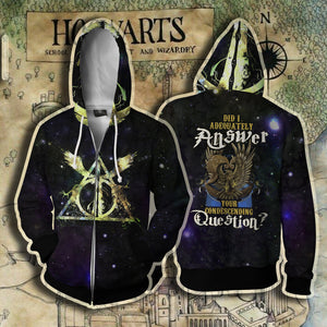 Ravenclaw Harry Potter - Did I Adequately Answer Your Condescending Question? XXS Zip Up Hoodie 