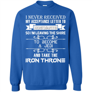 I Never Received My Acceptance Letter To Hogwarts T-shirt Royal S 