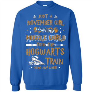 Harry Potter T-shirt Just A November Girl Living In A Muggle World   