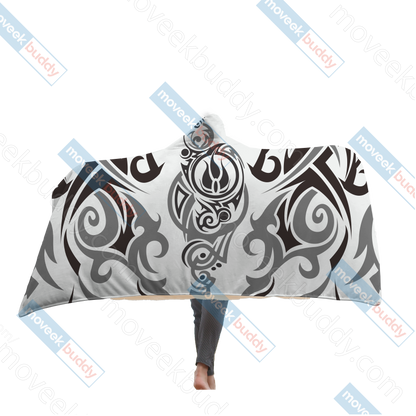 RWBY Blake Belladonna Symbol Hooded Blanket Adult 80"x60"  