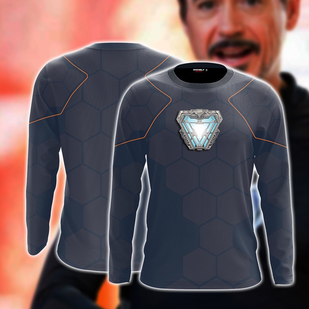 Tony Stark Iron Man Cosplay 3D Long Sleeve Shirt US/EU S (ASIAN L) A 