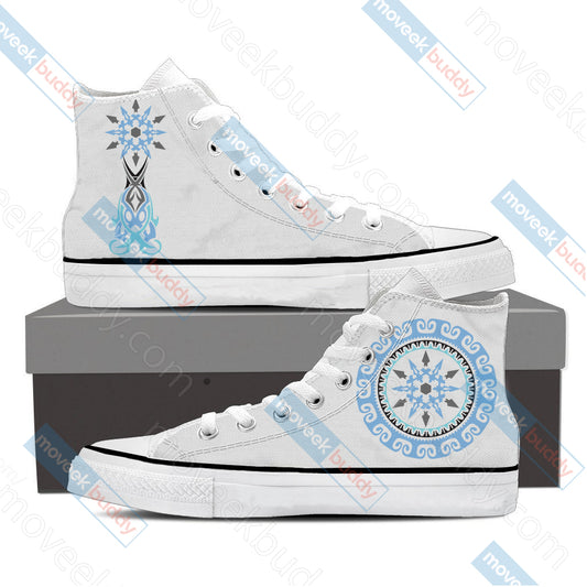 RWBY Weiss Schnee Symbol High Top Shoes SIZE 29