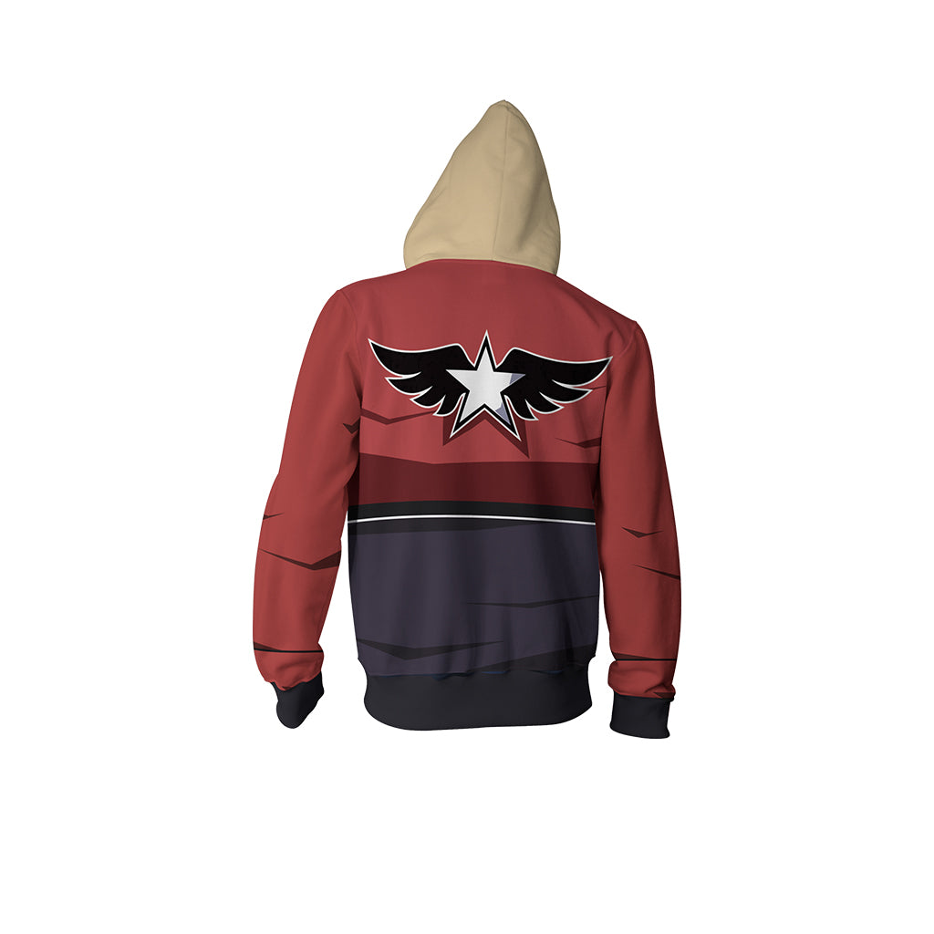 Garou: Mark of the Wolves Rock Howard Cosplay Zip Up Hoodie Jacket   