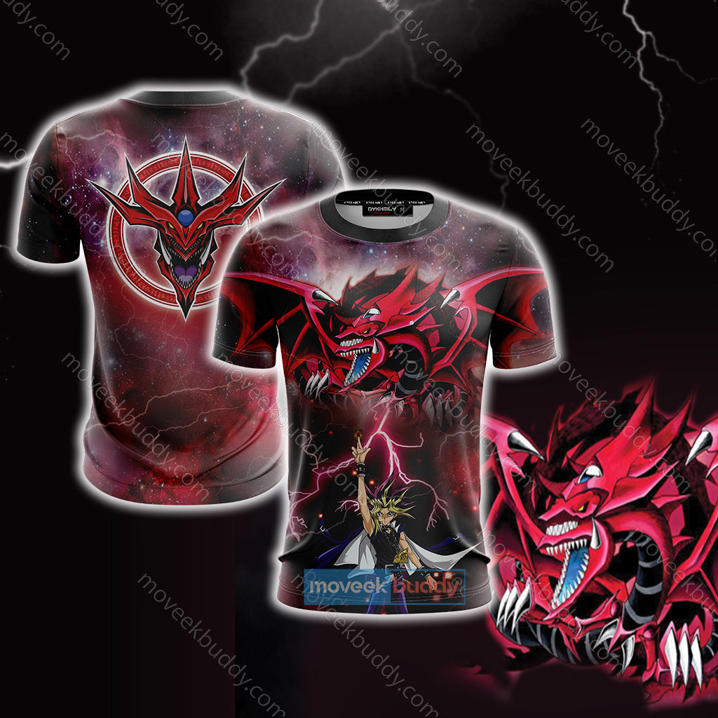 Yu-Gi-Oh! Yami Yugi And Slifer The Sky Dragon Unisex 3D T-shirt S  