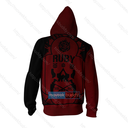 RWBY Ruby The Reaper Zip Up Hoodie   