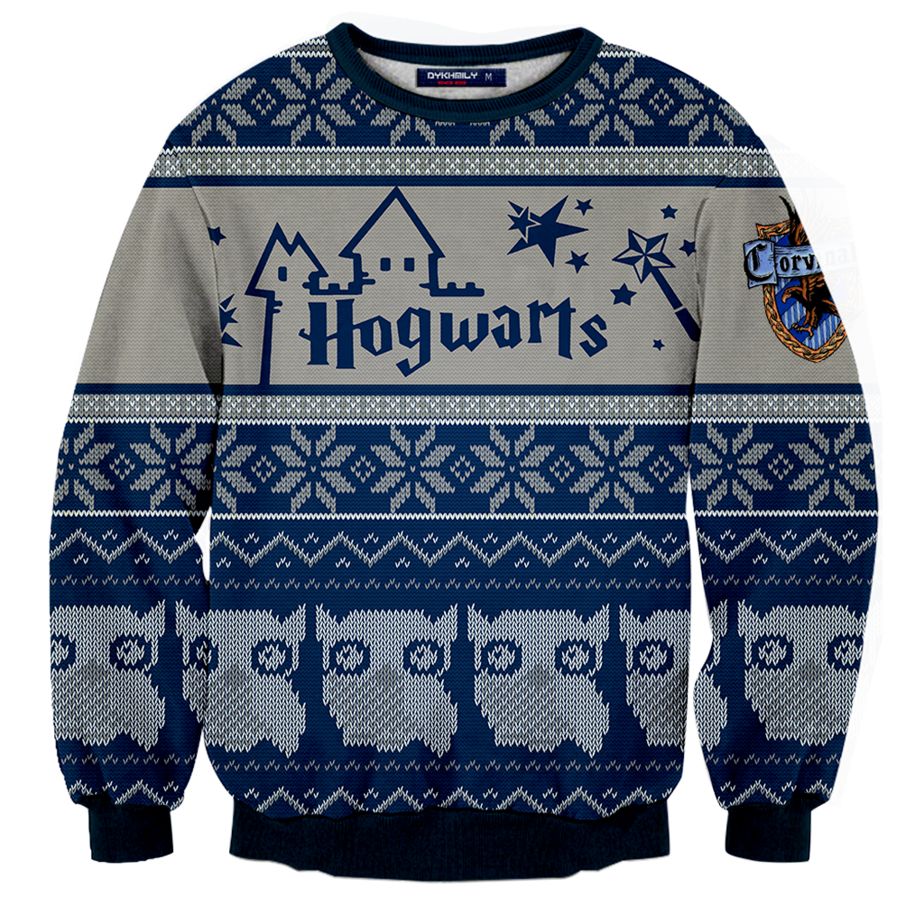 Harry potter christmas sweater ravenclaw best sale