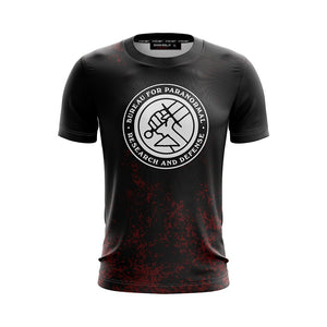 Hellboy 2018 B.P.R.D. Logo Unisex 3D T-shirt   