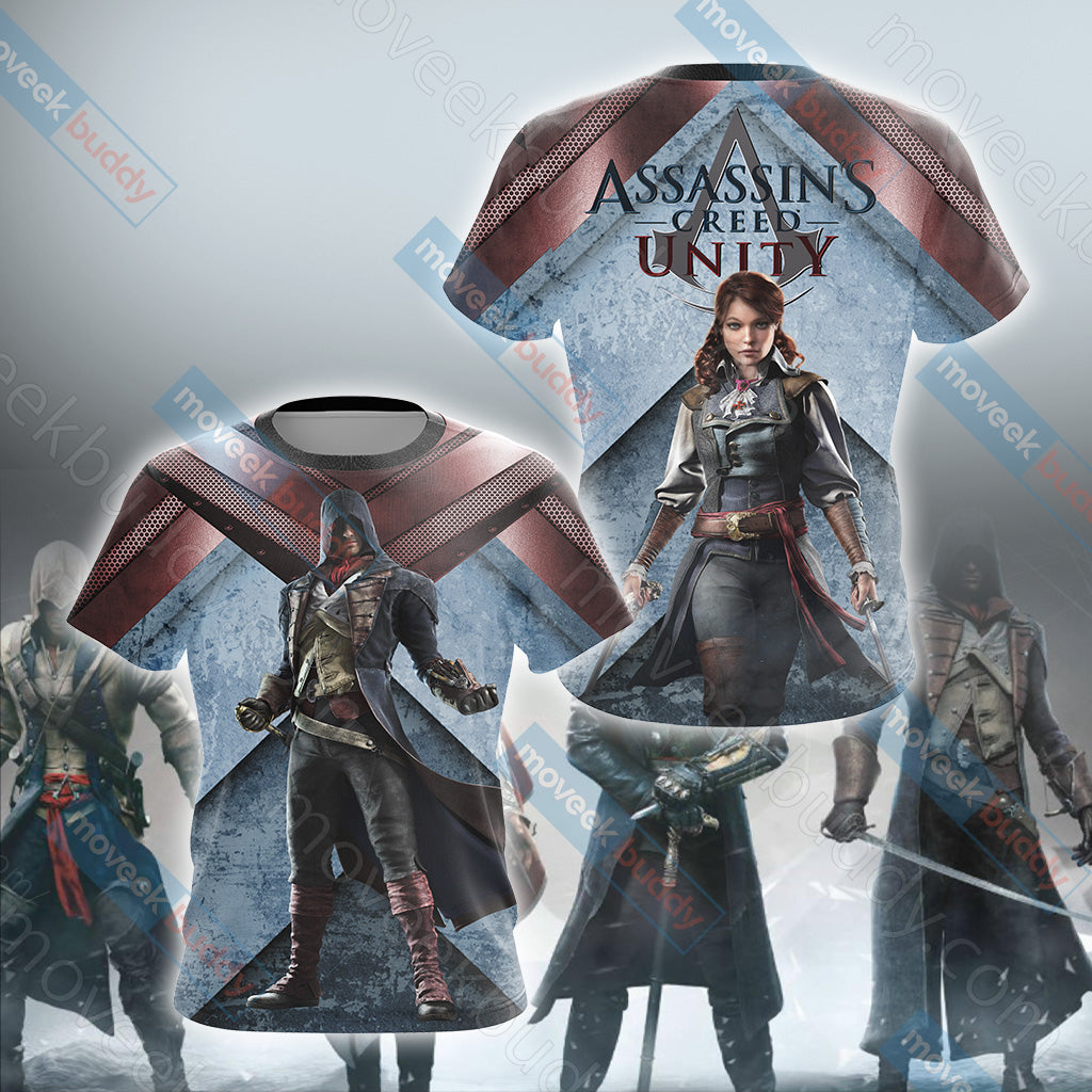 Assassin's Creed Unity New Collection Unisex 3D T-shirt S  