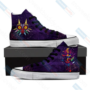 The legend of Zelda: Majora's New Style High Top Shoes   
