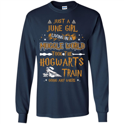 Harry Potter T-shirt Just A June Girl Living In A Muggle World   