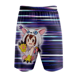 Digimon Tailmon New Look Unisex 3D Beach Shorts   