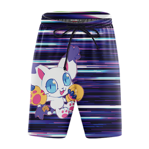 Digimon Tailmon New Look Unisex 3D Beach Shorts   