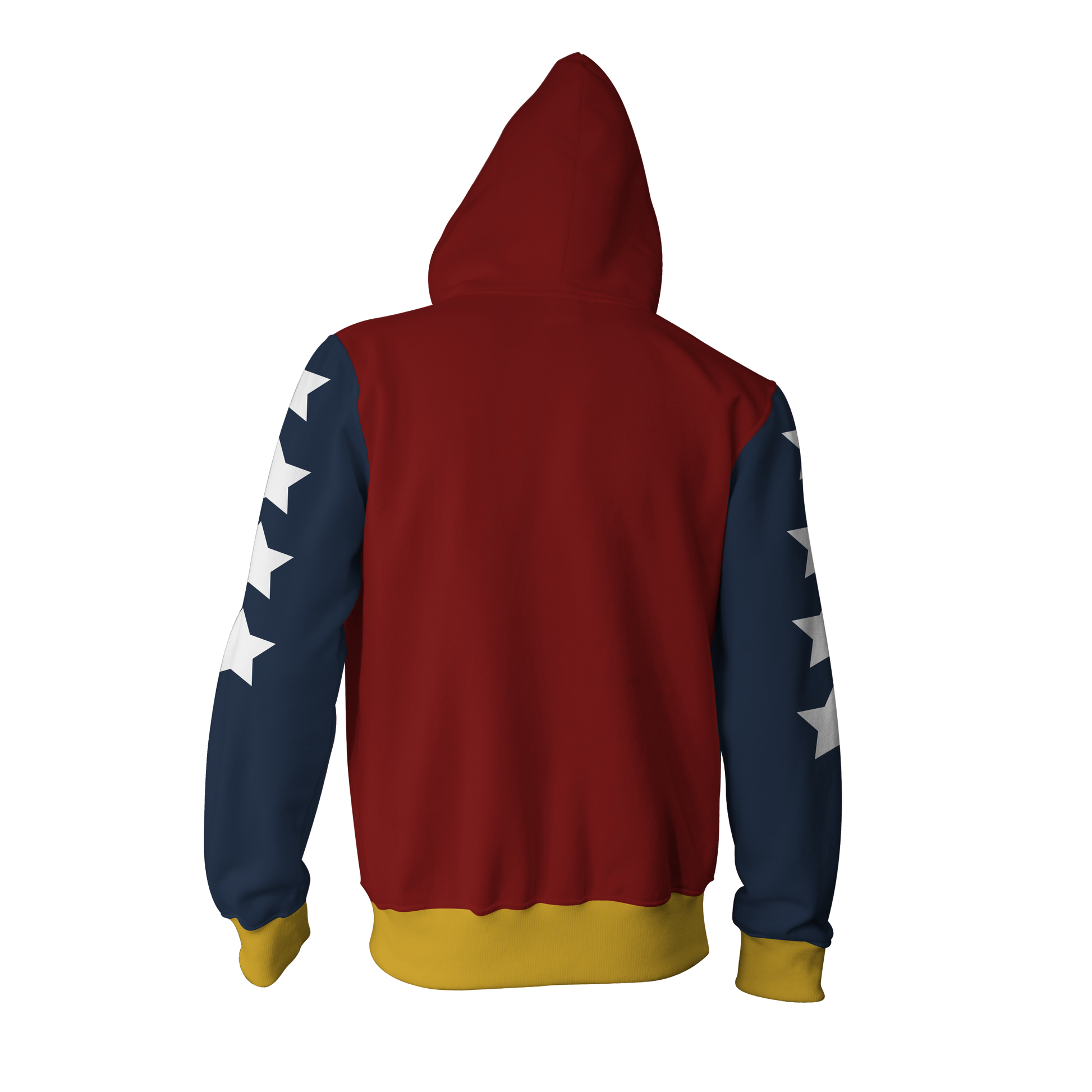 Wonder Woman Cosplay Zip Up Hoodie Jacket   