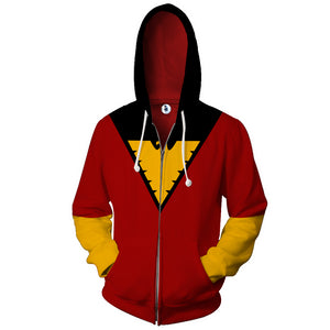 X-Men: Dark Phoenix Cosplay Zip Up Hoodie Jacket   