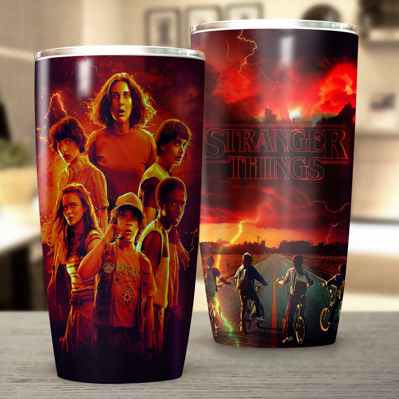 Stranger Things TV Series Insulated Stainless Steel Tumbler 20oz / 30oz 20oz  