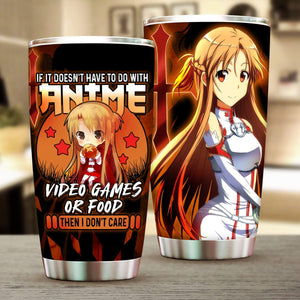 If it doesn't have to do with anime or food then I don't care Chibi Asuna Sword Art Online Tumbler 20oz  