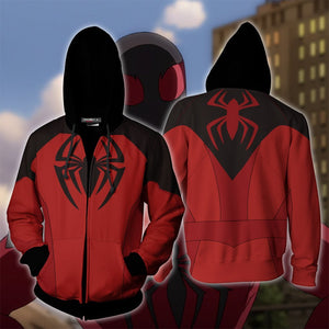 Scarlet Spider II Cosplay PS4 New Look Zip Up Hoodie Jacket XS Version 1 
