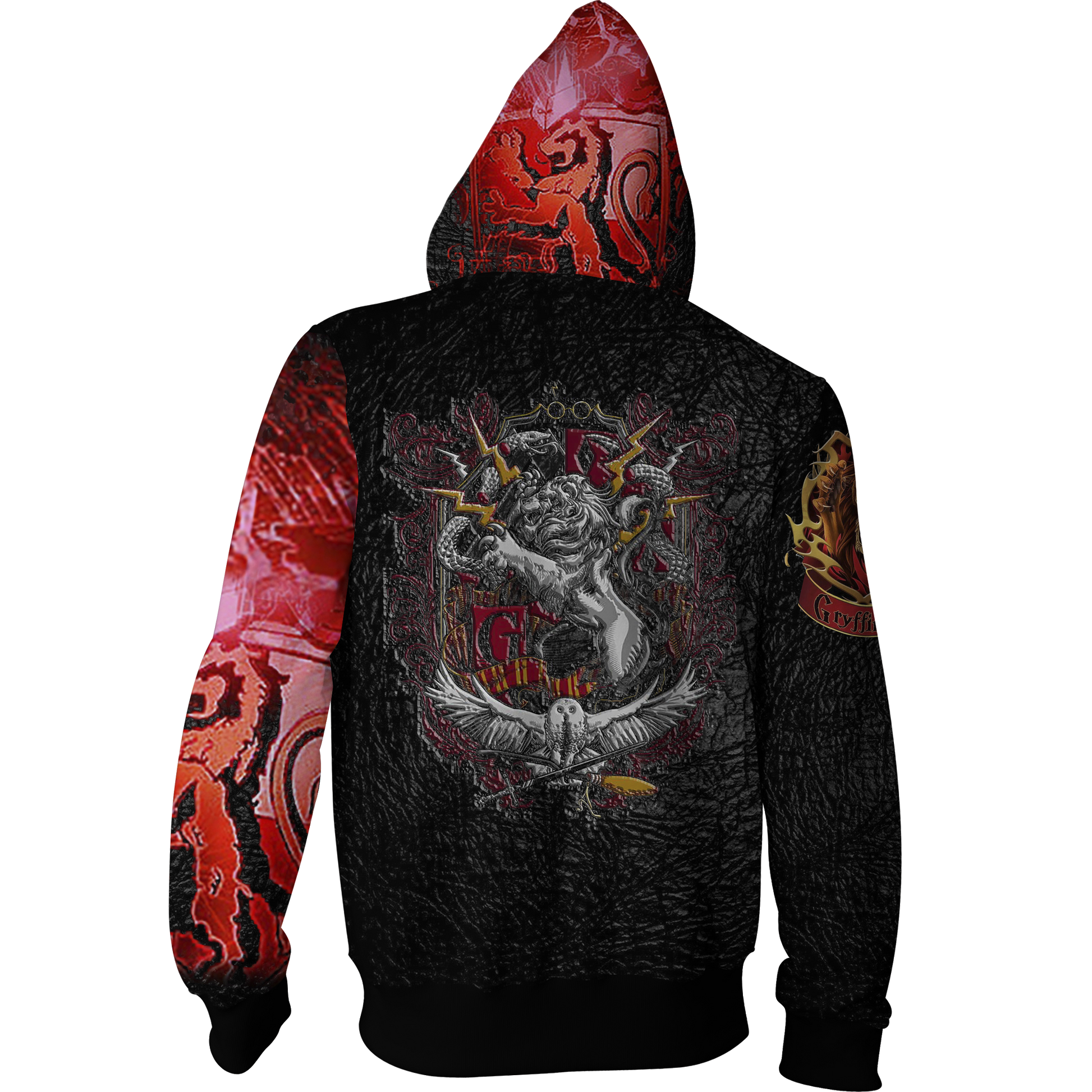The Gryffindor Lion Harry Potter Zip Up Hoodie   