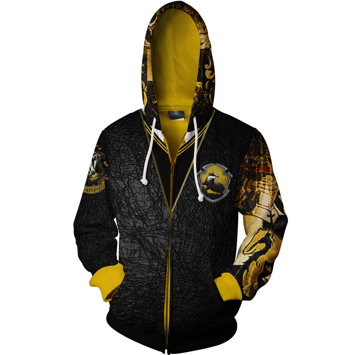 Hufflepuff zip up hoodie clearance
