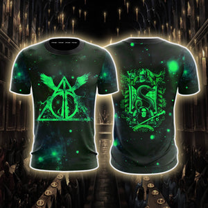 The Slytherin Snake Harry Potter Version Galaxy Unisex 3D T-shirt   