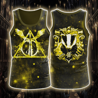 Harry Potter 4 Houses Gryffindor Slytherin Ravenclaw Hufflepuff Tank Top Hufflepuff S