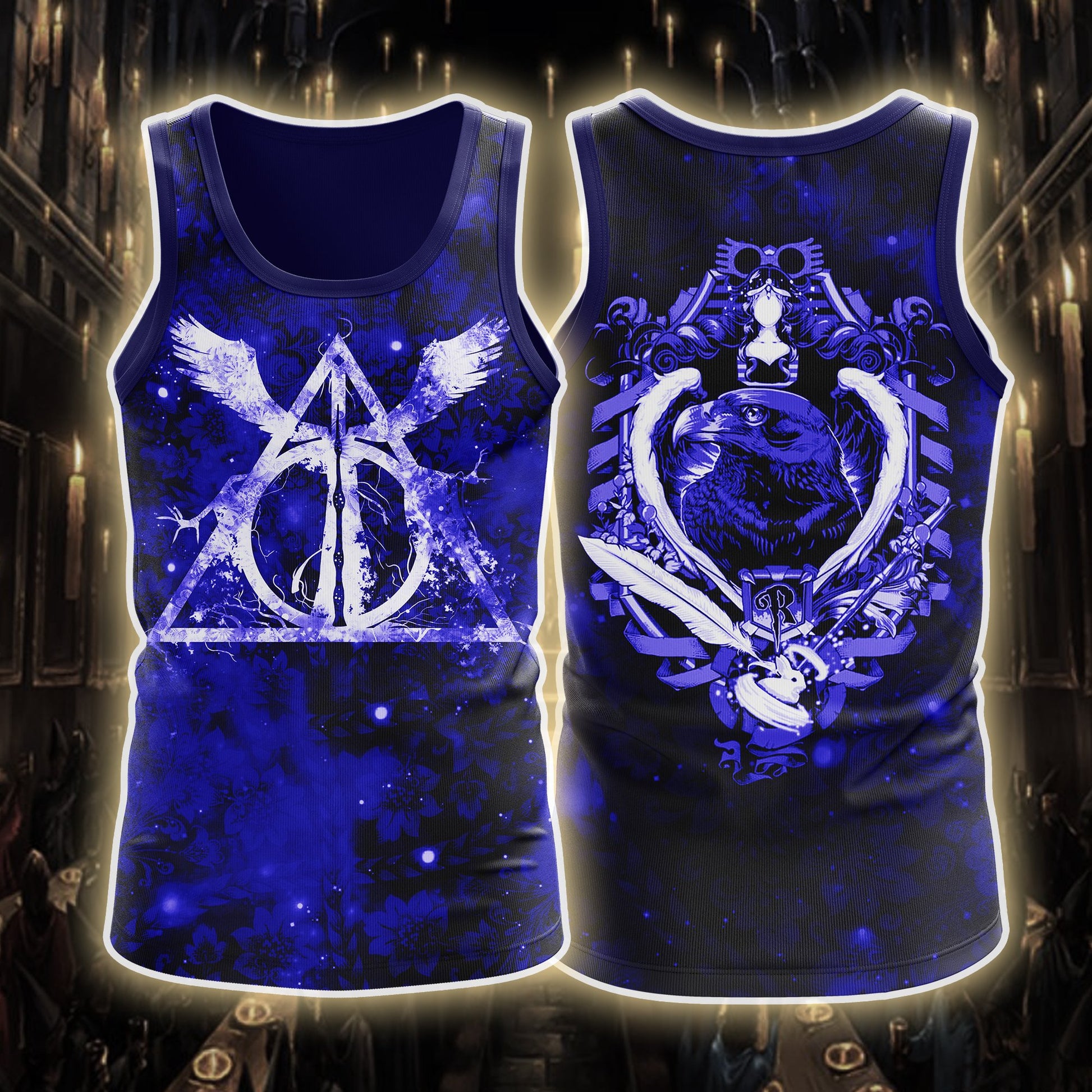 Harry Potter 4 Houses Gryffindor Slytherin Ravenclaw Hufflepuff Tank Top Ravenclaw S
