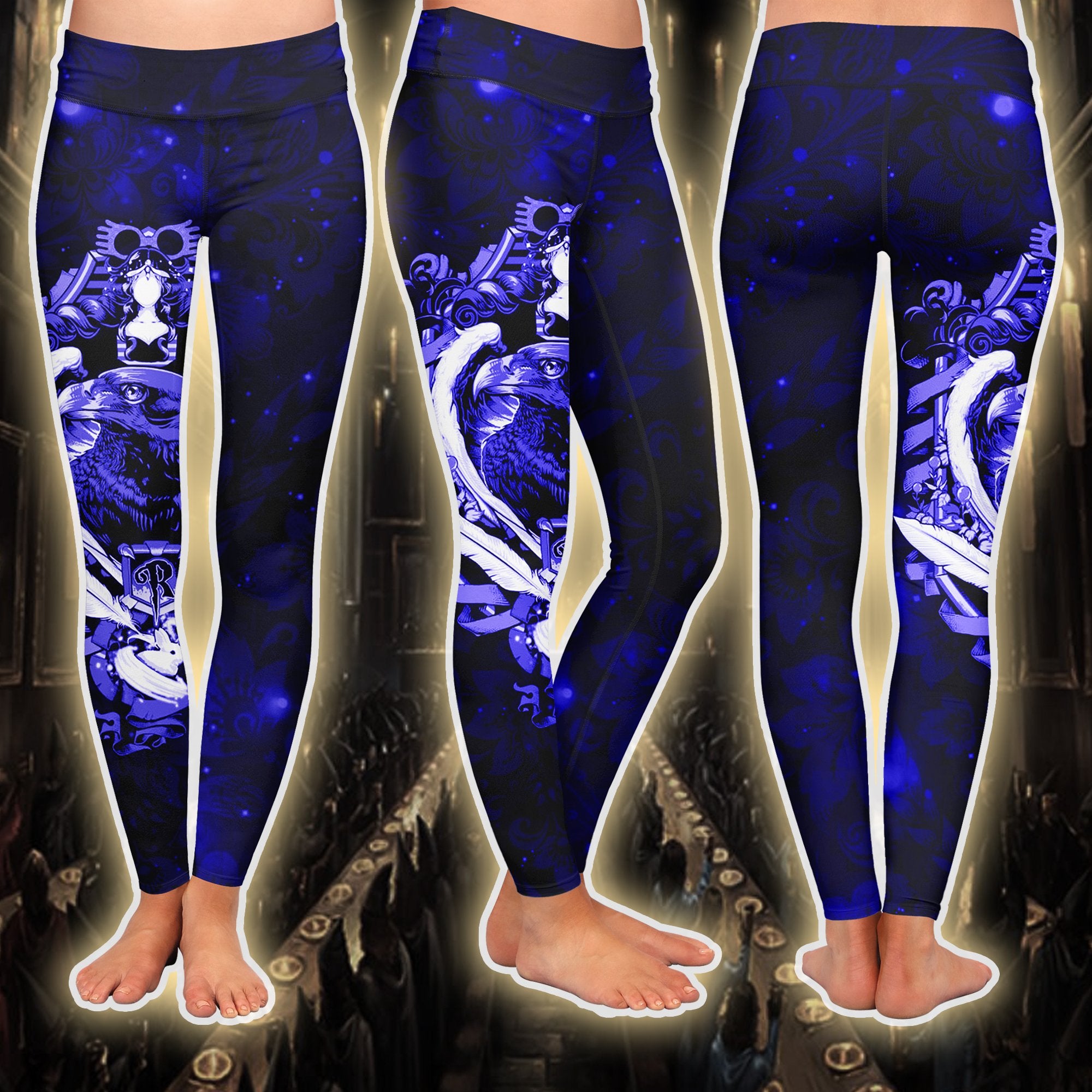 The Ravenclaw Eagle Harry Potter Version Galaxy 3D Leggings S  