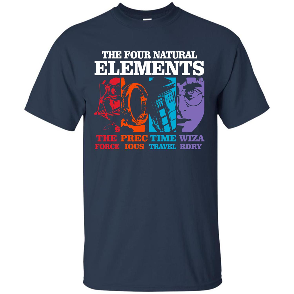 Movie T-shirt The Four Natural Elements T-shirt Navy S 