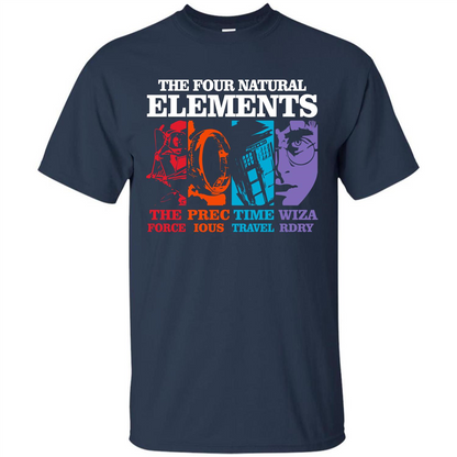Movie T-shirt The Four Natural Elements T-shirt Navy S 