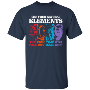 Movie T-shirt The Four Natural Elements T-shirt Navy S 