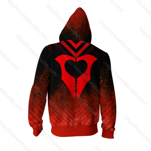 RWBY Cinder Fall Symbol Zip Up Hoodie   