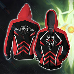 Dragon Age Inquisition Unisex 3D T-shirt Zip Hoodie XS 