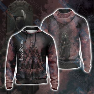 Bloodborne - The Hunter New Unisex 3D T-shirt Zip Hoodie XS 