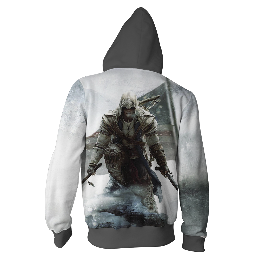 Assassin's Creed III Connor Cosplay Unisex 3D T-shirt   