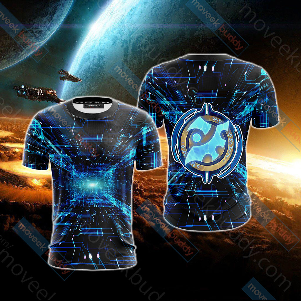 StarCraft - Templar Unisex 3D T-shirt US/EU S (ASIAN L)  