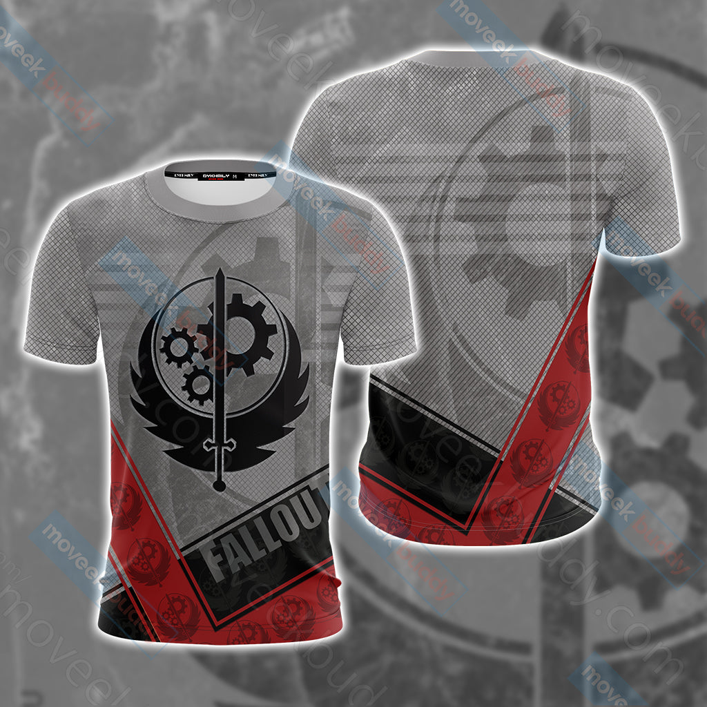 Fallout - Brotherhood of Steel Unisex 3D T-shirt US/EU S (ASIAN L)  